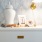 Bedroom End Table with Wallpaper 